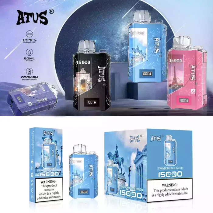 ATVS Disposable 15000 Puffs Premium Quality Wholesale Vape Pen for Europe