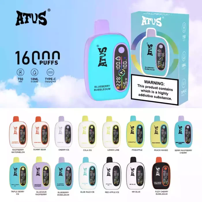 ATVS Disposable 16000 Puffs Vape Longer Vape Smarter Vape Better!
