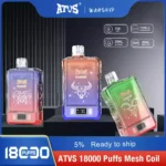 ATVS Disposable 18000 Puffs High-Quality Vapes for Wholesale Buyers