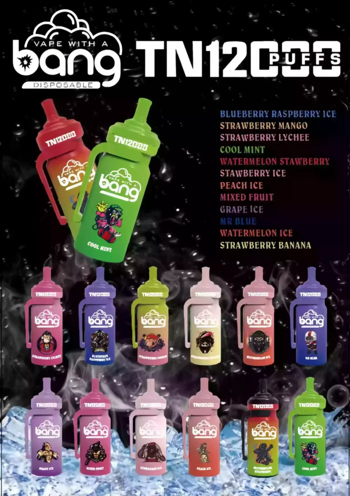 BANG TN 12000 Puffs Wholesale Disposable Vape Top Seller Fast Shipping Across Europe