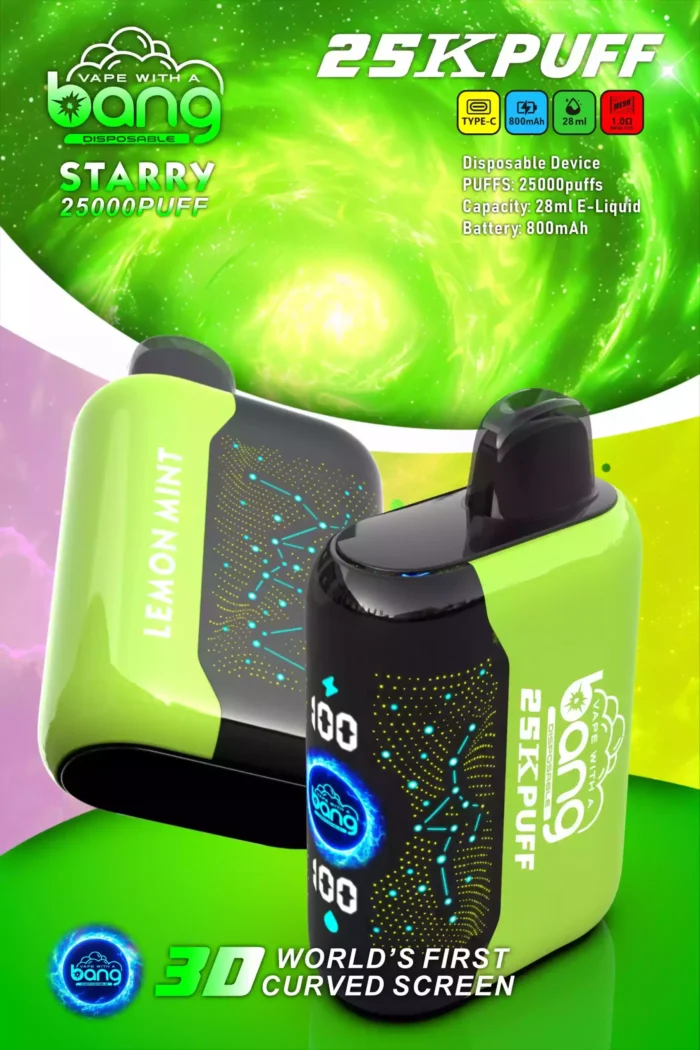 Bang STARRY 25000Puffs Disposable Vape 25,000 Puffs of Pure Vaping Satisfaction