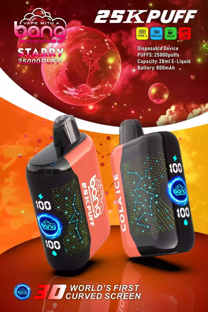 Bang STARRY 25000Puffs Disposable Vape 25,000 Puffs of Pure Vaping Satisfaction