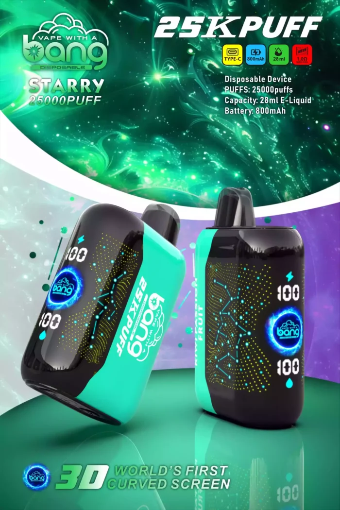 Bang STARRY 25000Puffs Disposable Vape 25,000 Puffs of Pure Vaping Satisfaction