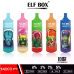 ELF BOX RGB 14000 Puffs Disposable Vape Rechargeable Powerful and Stylish