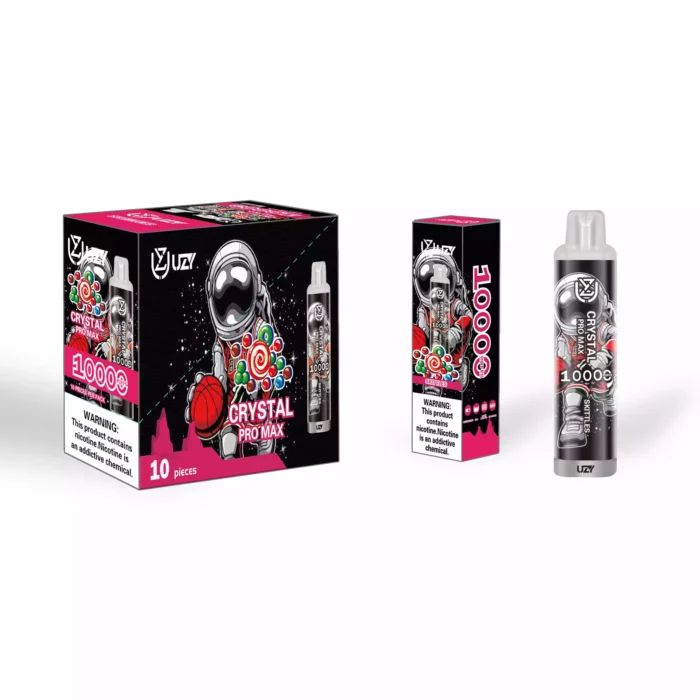 UZY Crystal Pro Max 10000 Puffs -10000 Puffs RGB Lights and 20 Incredible Flavors!