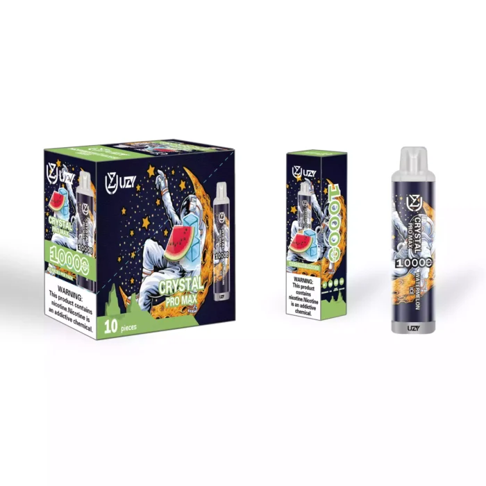 UZY Crystal Pro Max 10000 Puffs -10000 Puffs RGB Lights and 20 Incredible Flavors!