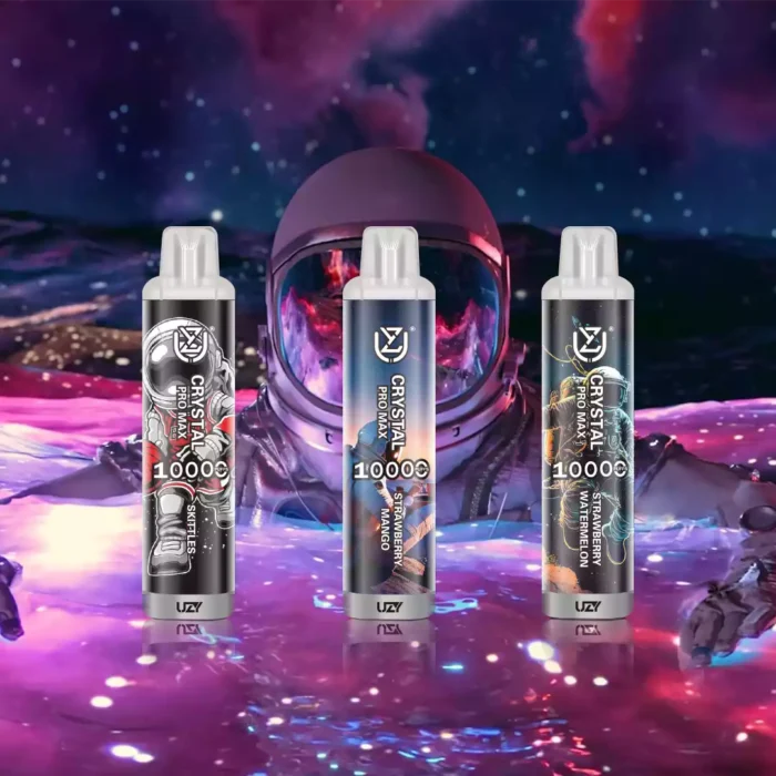 UZY Crystal Pro Max 10000 Puffs -10000 Puffs RGB Lights and 20 Incredible Flavors!