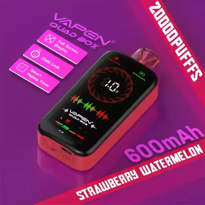 VAPEN QUAD BOX 20000PUFFS Premium Vaping with 20,000 Puffs and a Modern Full-Screen Display!