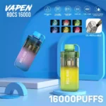 VAPEN ROCS 16000PUFFS Powerful 16,000 Puffs 12 Flavors and Refillable Order Now!