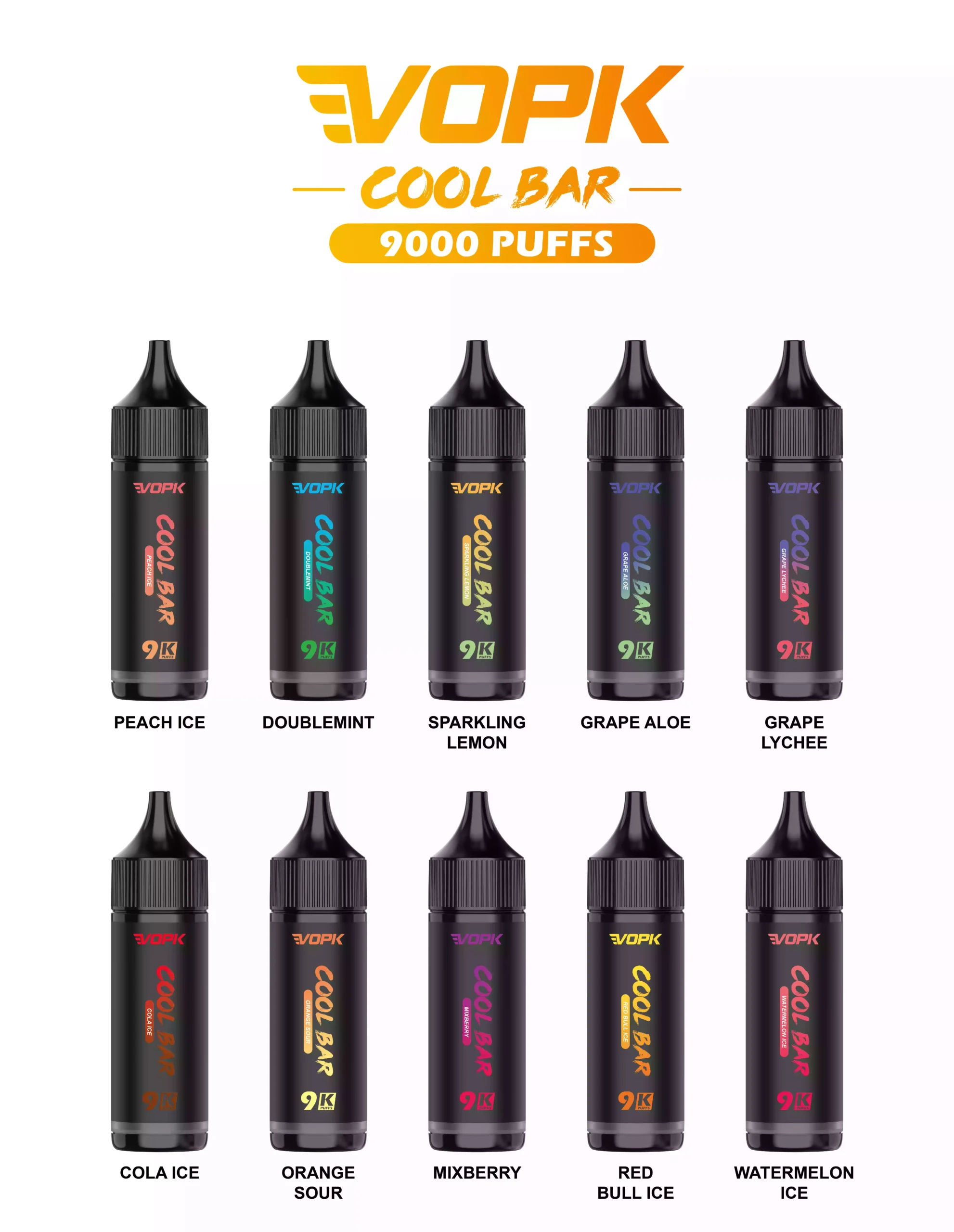 VOPK COOL BAR 9000 PUFFS 9000 Puffs of Satisfaction No Refills Needed
