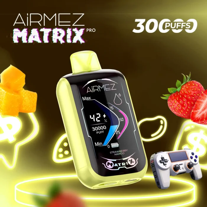 Airmez Matrix Pro 30000 Puffs Disposable Vape Ultimate Performance with Dual Mesh Coil