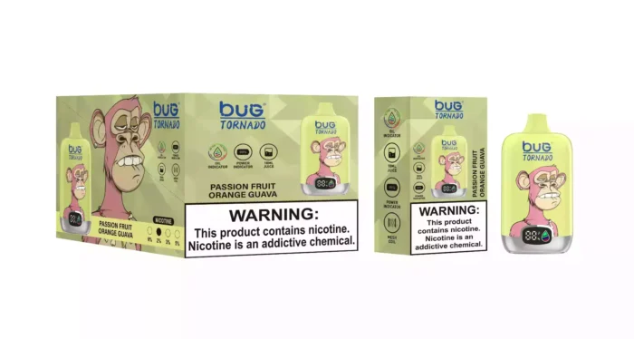 BUG 01 Monkey 12000 Puffs Disposable Vape 18mL E-Liquid 800mAh Battery Mesh Coil Multiple Nicotine Levels