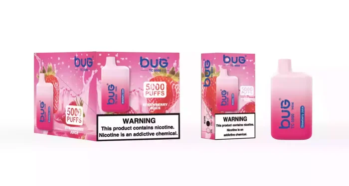 BUG 04 BC5000 Puffs Disposable Vape 12mL E-Liquid 500mAh Battery Mesh Coil 2% Nicotine
