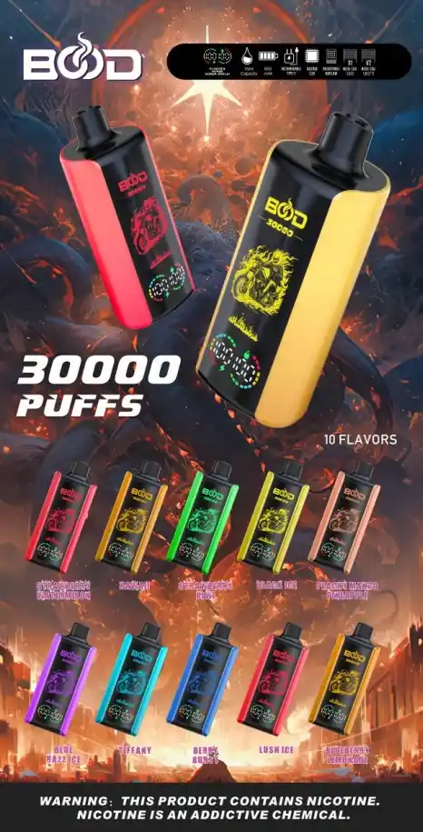 Bood Infinity 30000 Puffs Disposable Vape Long-Lasting Performance with 20mL E-Liquid