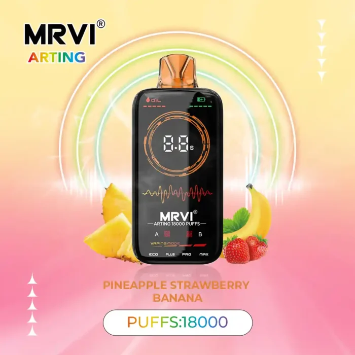 MRVI Arting 18000 Puffs Disposable Vape Powerful Vaping with Dual Mesh Coils and 26mL E-Liquid
