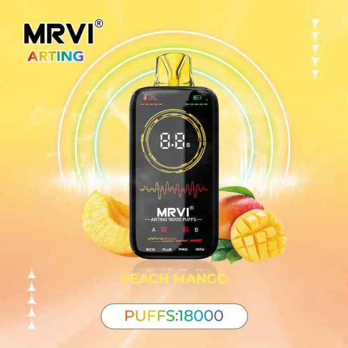 MRVI Arting 18000 Puffs Disposable Vape Powerful Vaping with Dual Mesh Coils and 26mL E-Liquid