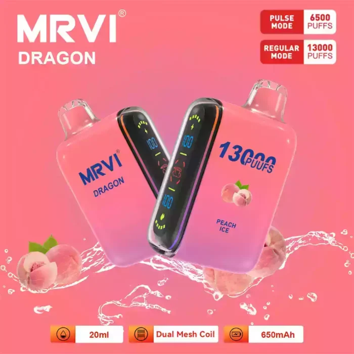 MRVI DRAGON 13000 Puffs Disposable Vape Long-Lasting Power and Flavor with 20mL E-Liquid