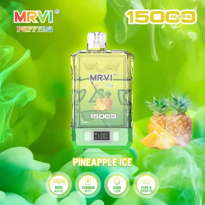 MRVI PUFFING 15000 Puffs Disposable Vape Powerful and Flavorful with 25mL E-Liquid