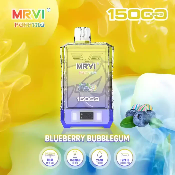 MRVI PUFFING 15000 Puffs Disposable Vape Powerful and Flavorful with 25mL E-Liquid