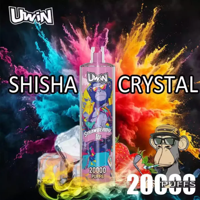 Uwin SHISHA HOOKAH Crystal 20000 Puffs Disposable Vape Long-Lasting Performance with 25mL E-Liquid