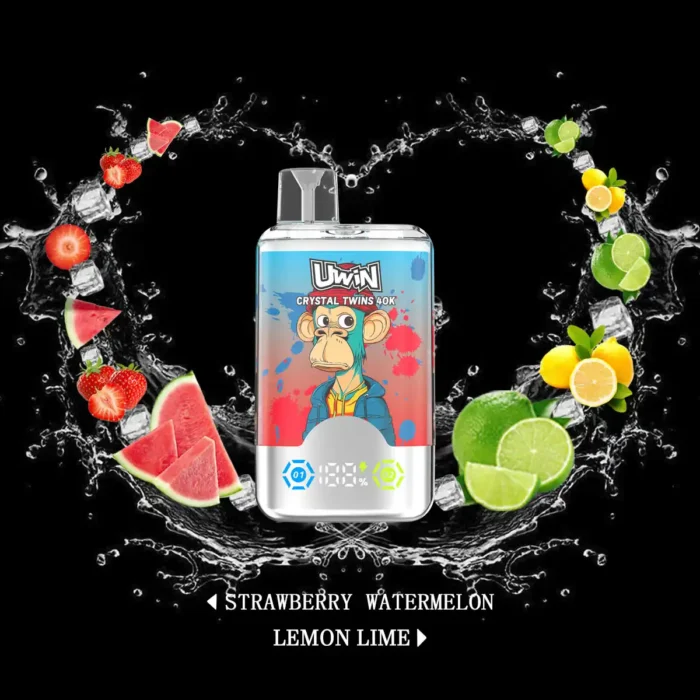Uwin Twins Crystal 40000 Puffs Disposable Vape Powerful Long-Lasting Performance with 30mL E-Liquid