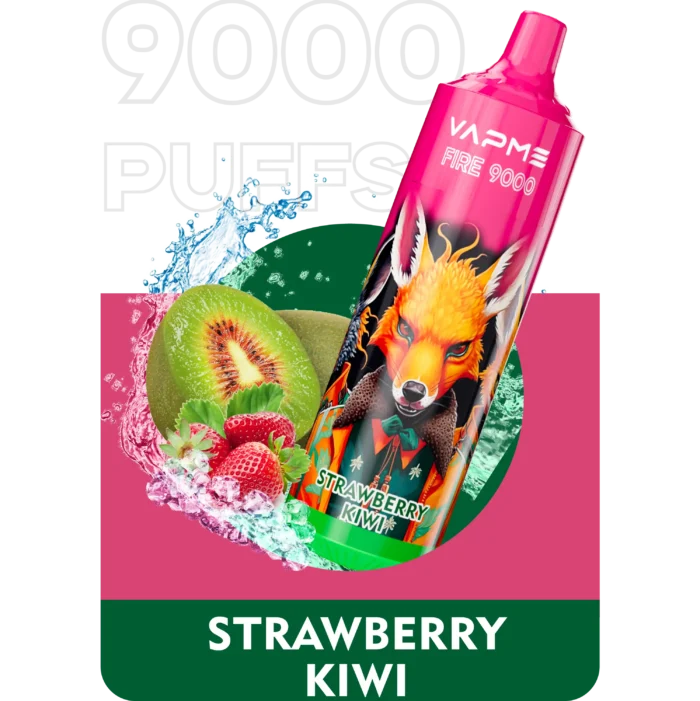 VAPME FIRE 9000 Puffs Disposable Vape Powerful Flavorful Vaping with 18mL E-Liquid
