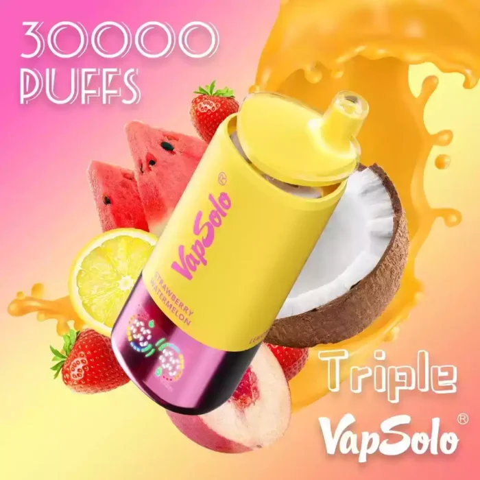 Vapsolo Triple 30000 Puffs Disposable Vape Powerful Performance with Three Tanks and 12mL E-Liquid per Tank