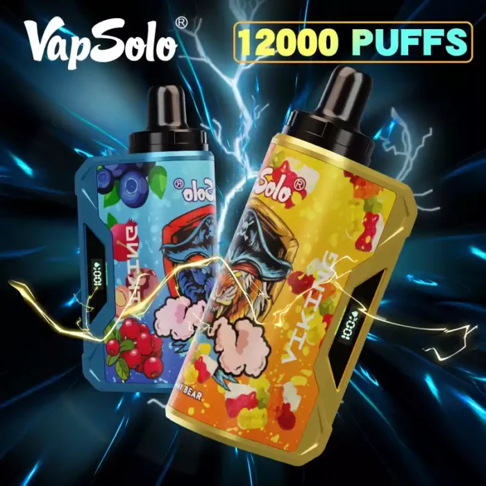Vapsolo Viking 12000 Puffs Disposable Vape Powerful Long-Lasting E-Cigarette Stick with Mesh Coil
