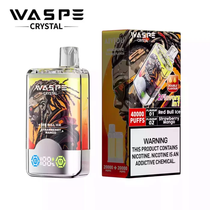 WASPE Crystal 40000 Puffs Disposable Vape Dual Flavor Long-lasting Vaping Experience