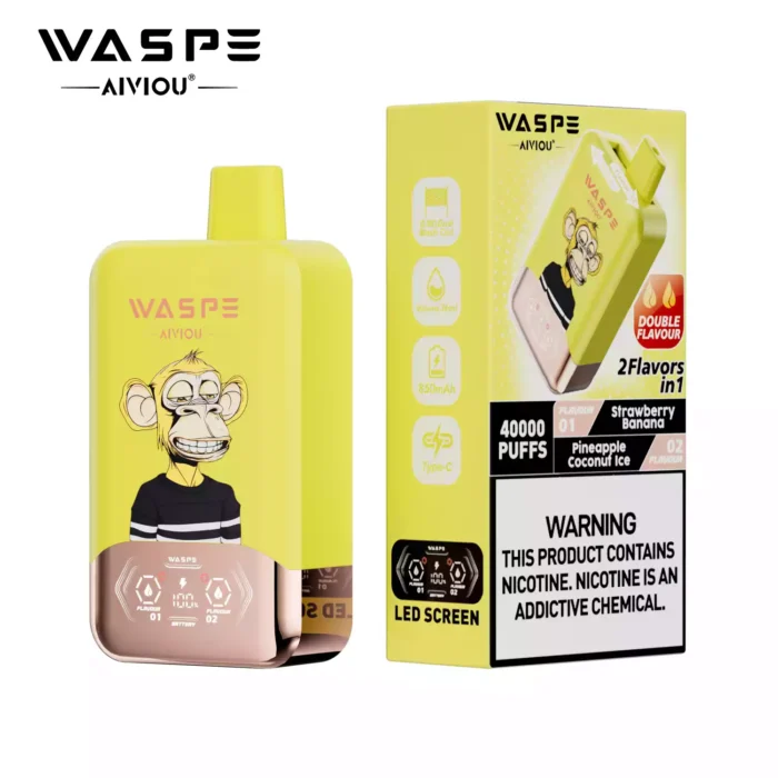 WASPE Double Flavor 40000 Puffs Disposable Vape Dual Flavor Satisfaction with 36mL E-Liquid