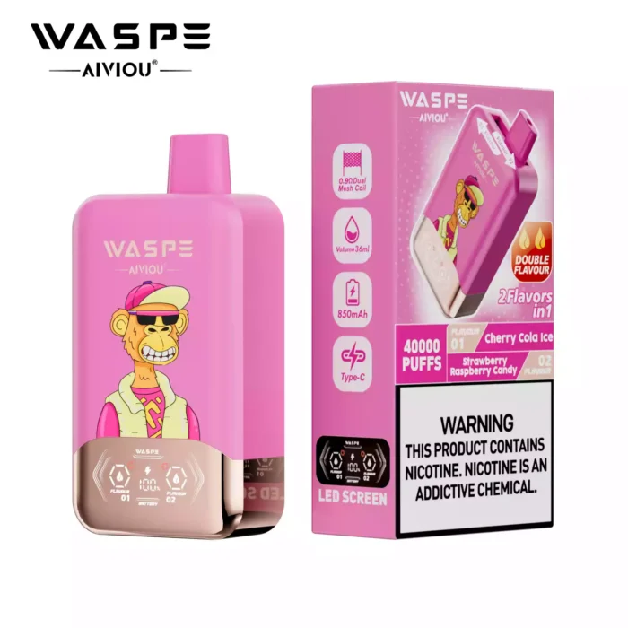 WASPE Double Flavor 40000 Puffs Disposable Vape Dual Flavor Satisfaction with 36mL E-Liquid