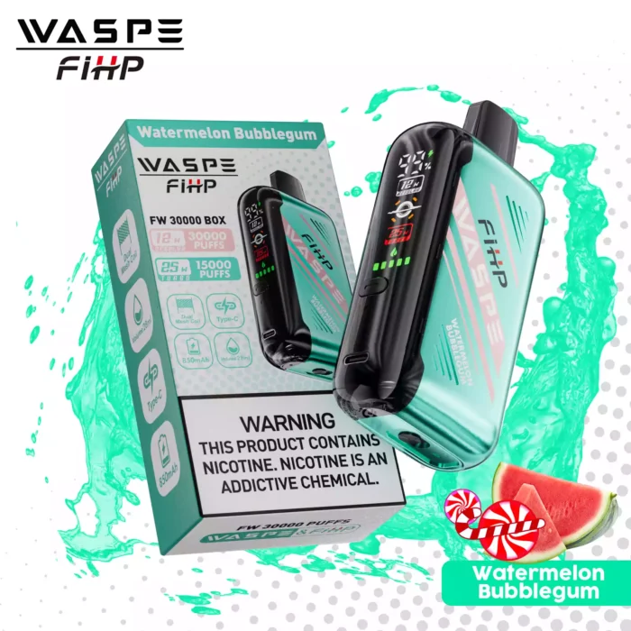 WASPE FW 30000 Puffs Disposable Vape Dual Mesh Coil for Extended Vaping