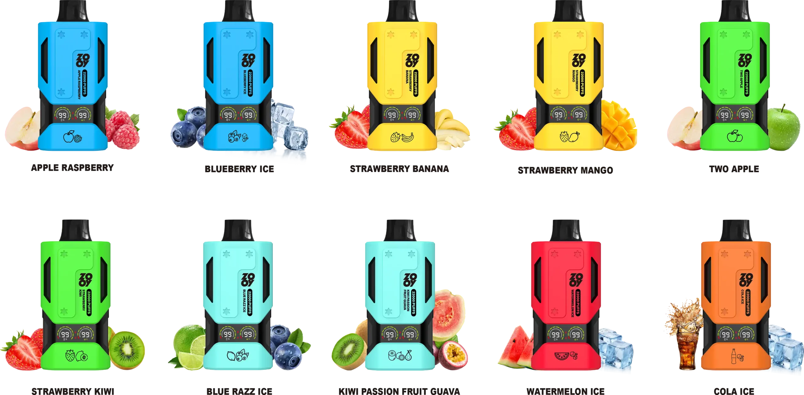 ZOOY Vapor 22000 Puffs Disposable Vape High Performance Mesh Coil and Long-Lasting FlavorZOOY Vapor 22000 Puffs Disposable Vape High Performance Mesh Coil and Long-Lasting Flavor