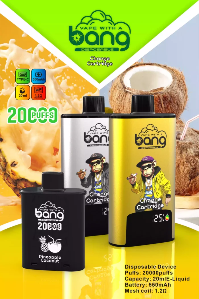 BANG 20000 Puffs DSK046 B20HD Disposable Vape Powerful & Flavorful