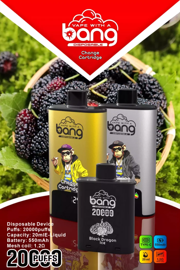 BANG 20000 Puffs DSK046 B20HD Disposable Vape Powerful & Flavorful