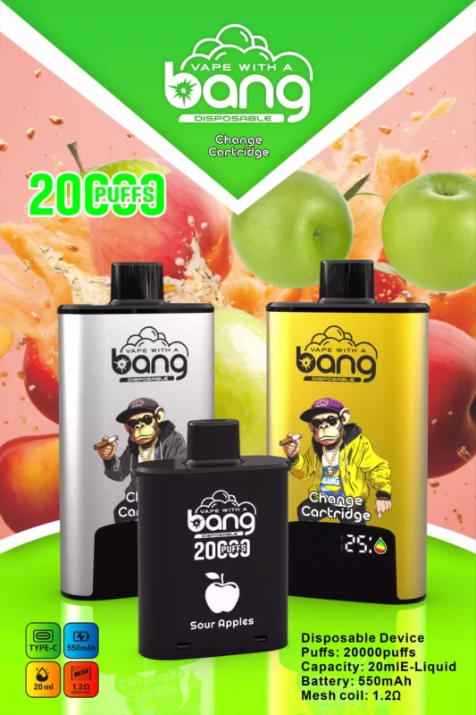 BANG 20000 Puffs DSK046 B20HD Disposable Vape Powerful & Flavorful