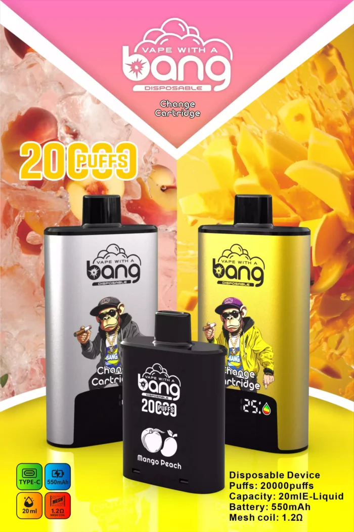 BANG 20000 Puffs DSK046 B20HD Disposable Vape Powerful & Flavorful