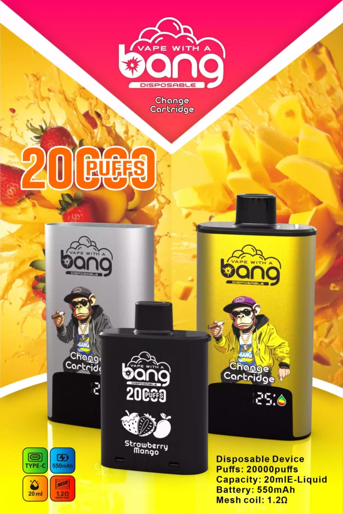 BANG 20000 Puffs DSK046 B20HD Disposable Vape Powerful & Flavorful