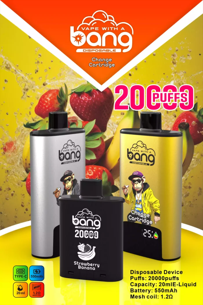 BANG 20000 Puffs DSK046 B20HD Disposable Vape Powerful & Flavorful