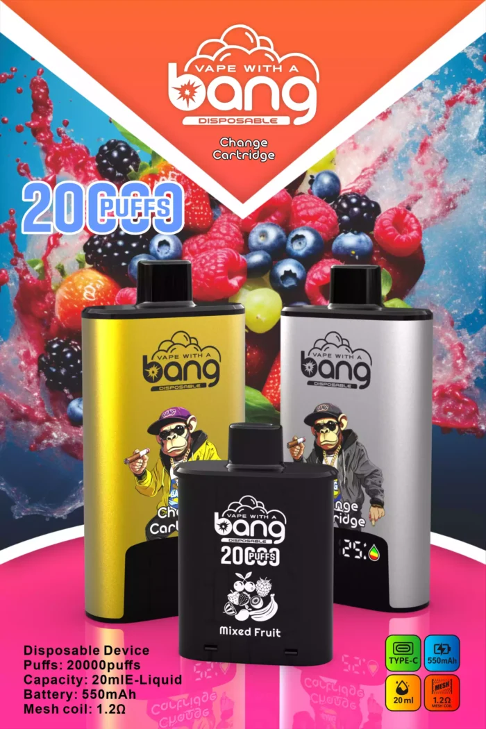 BANG 20000 Puffs DSK046 B20HD Disposable Vape Powerful & Flavorful