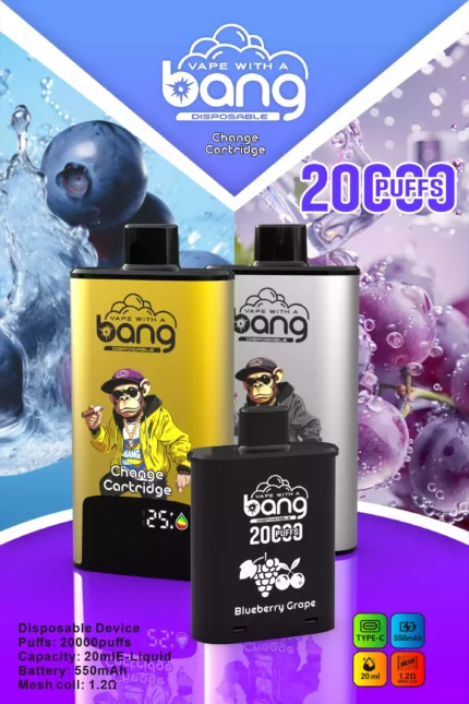 BANG 20000 Puffs DSK046 B20HD Disposable Vape Powerful & Flavorful