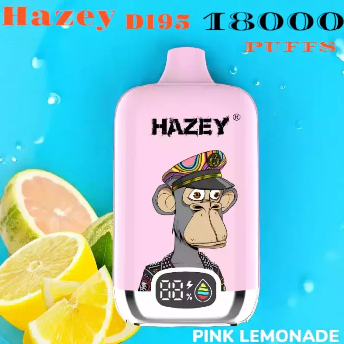 Hazey D195 18000 Puffs laetav ühekordselt kasutatav Vape