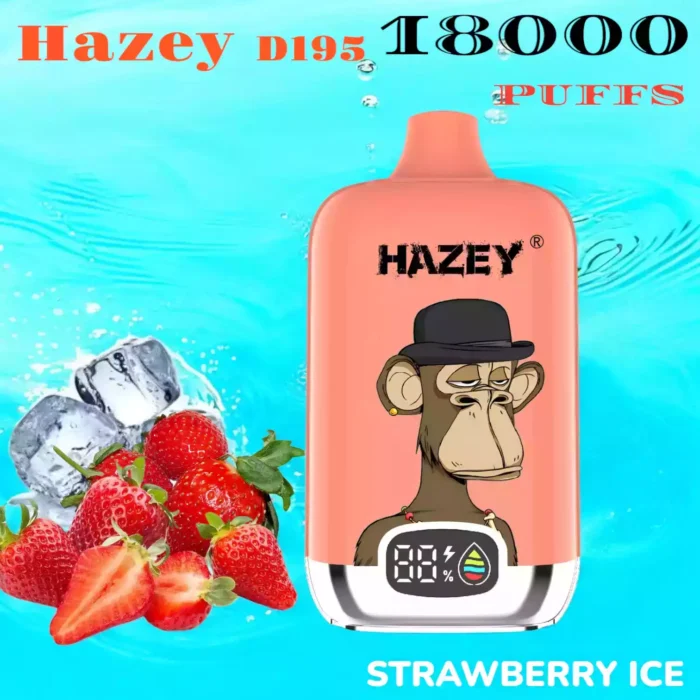 Hazey D195 18000 Puffs laetav ühekordselt kasutatav Vape