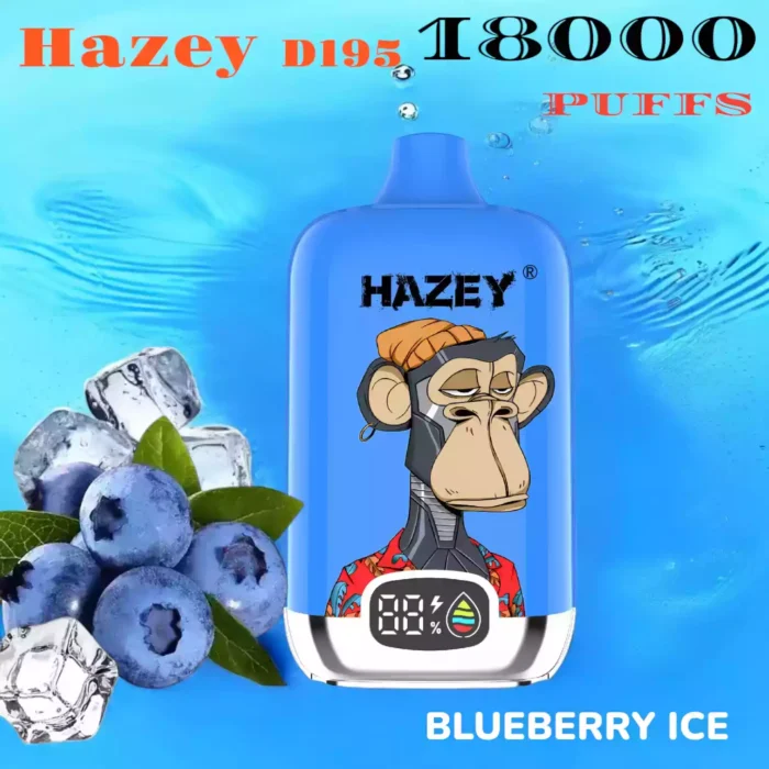 Hazey D195 18000 Puffs laetav ühekordselt kasutatav Vape