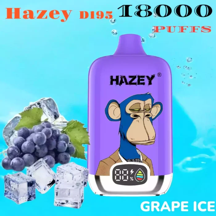 Hazey D195 18000 Puffs laetav ühekordselt kasutatav Vape