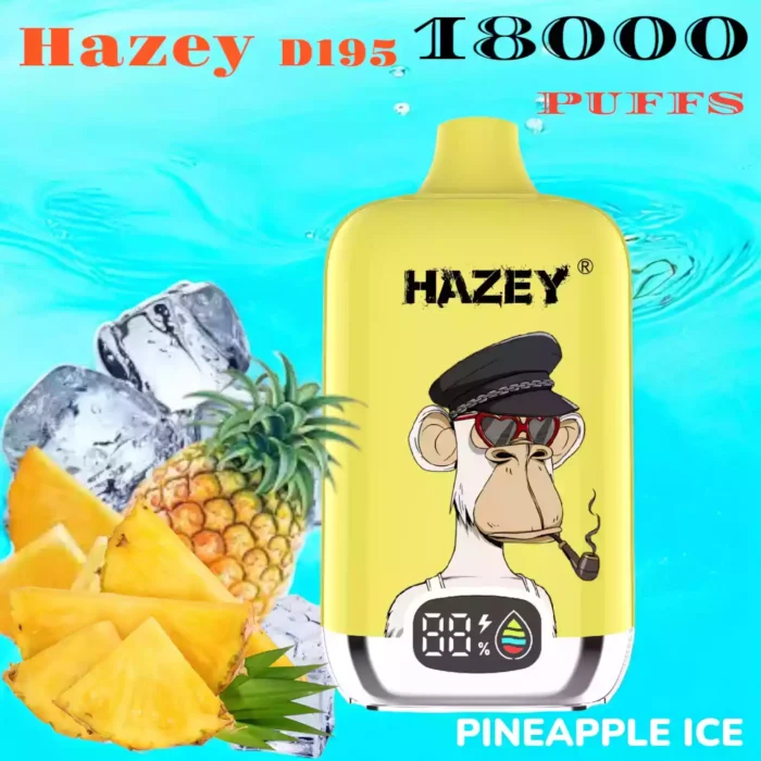 Hazey D195 18000 Puffs laetav ühekordselt kasutatav Vape
