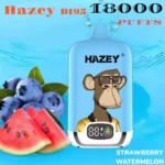 Hazey D195 18000 Puffs laetav ühekordselt kasutatav Vape
