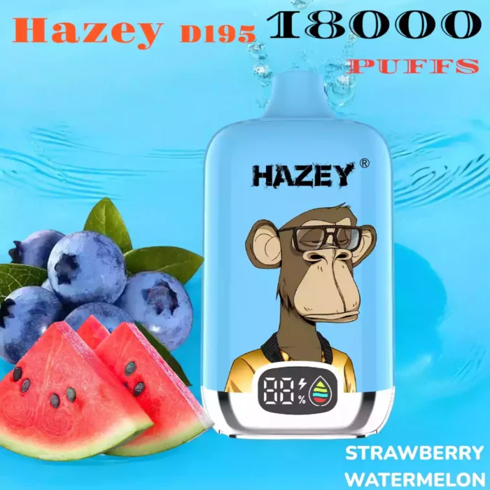 Hazey D195 18000 Puffs laetav ühekordselt kasutatav Vape