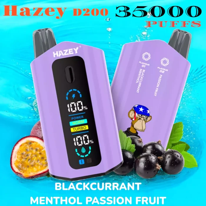 Hazey D200 35000 Puffs Dual Flavor ühekordselt kasutatav Vape