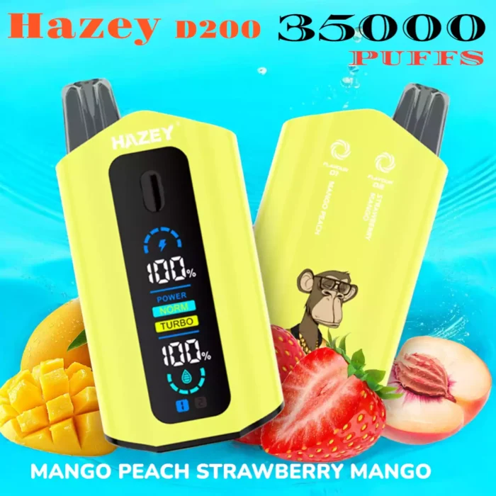Hazey D200 35000 Puffs Dual Flavor ühekordselt kasutatav Vape